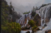 Картина "Жемчужный водопад"