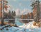 Зимний лес. Картина